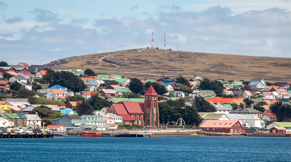 Colourful houses in Stanley