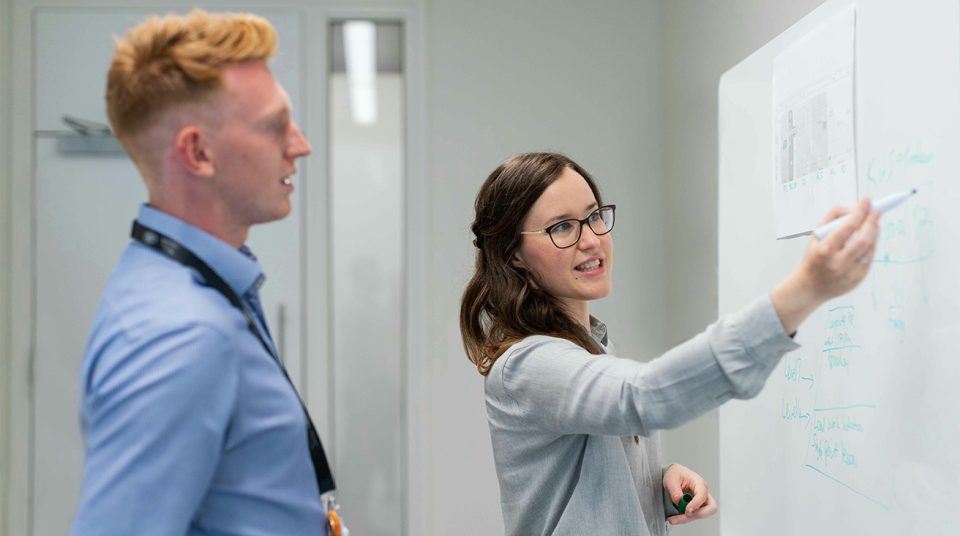 People at a whiteboard
