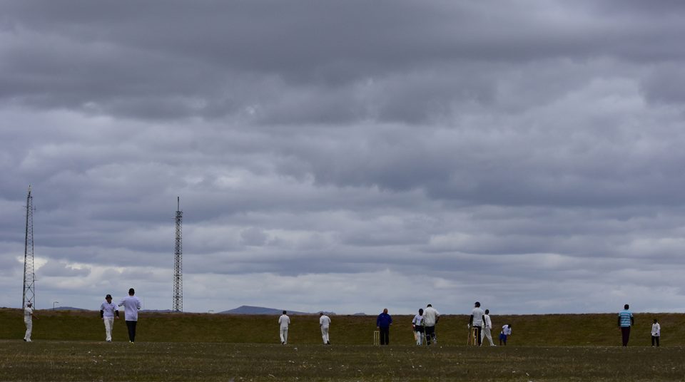 A cricket game in the Falklands